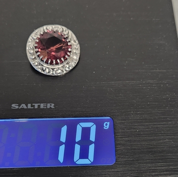 Antique Silver Scottish Amythyst Brooch - Picture 13 of 16